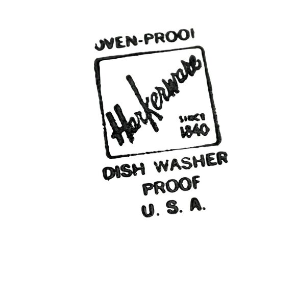 Harkerware Oven Dishwasher Proof Blue Floral 7" Round Plates Small Set of 2 - Picture 16 of 16